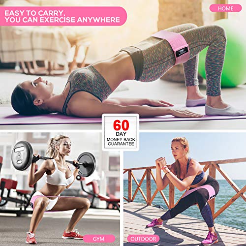 WOOSL-Resistance-Bands-for-Legs-and-ButtExercise-Bands-Hip-Bands-Wide-Booty-Bands-Workout-Bands-Sports-Fitness-Bands-Stretch-Resistance-Loops-Band-Anti-Slip-Elastic-2019-Upgrade