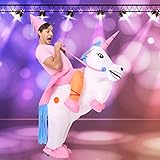 Decalare Inflatable Unicorn/Dinosaur T-REX Costume,Halloween Party Blow up Costumes Adult/Kids
