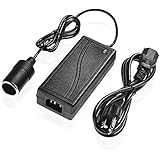 6 Amp AC to 12 DC Power Adapter,GOUXIANG Converter 110-240V Car Cigarette Lighter Socket Power Supply Cord