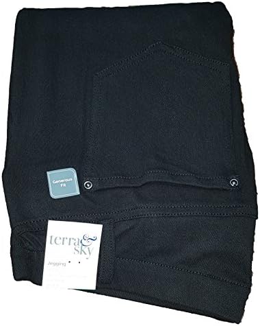 Black Soot Plus Size Generous Fit Ankle Jegging