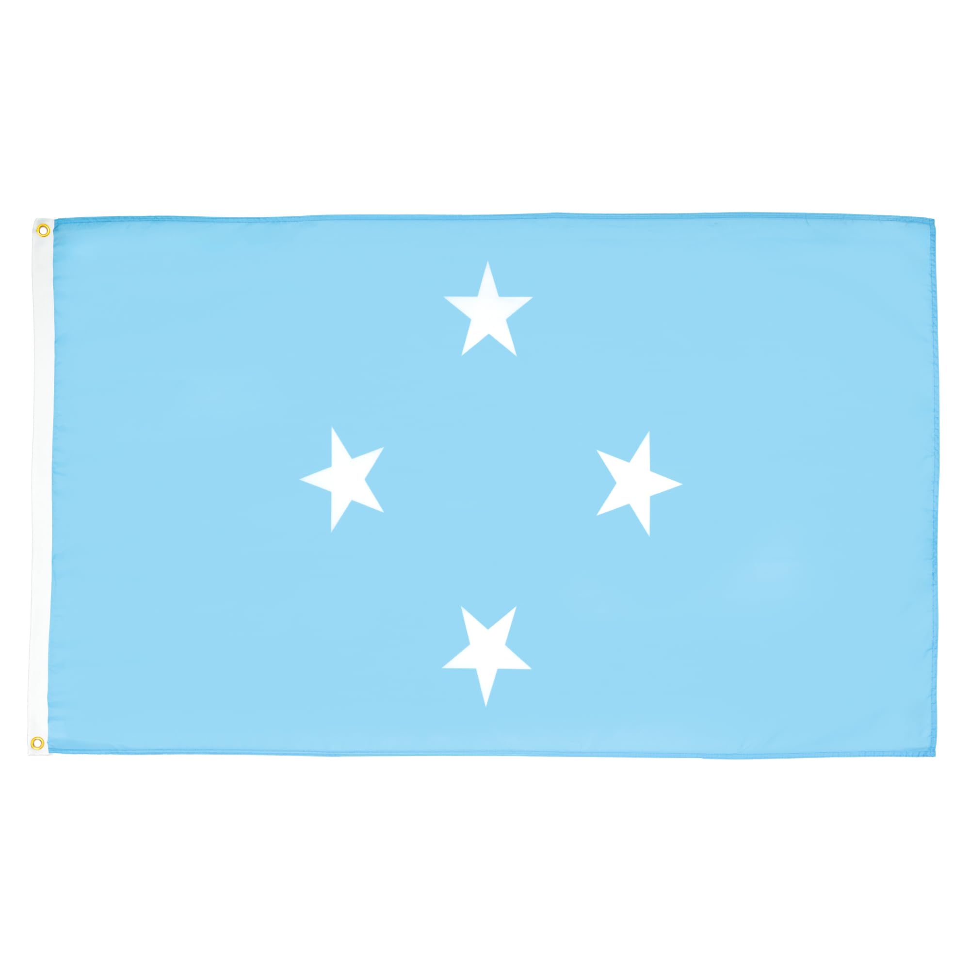 AZ FLAG - Micronesia Flag - 2x3 Ft - 100D Polyester Micronesian Banner with Two Metal Grommets - Fade Resistant - Vivid Colors - 2' x 3' Feet - 90x60 Cm — image 1