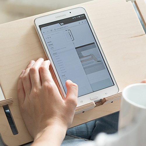 support for tablets, e-books or books, made of wood, fits just inclination, desktop, sofa, bed