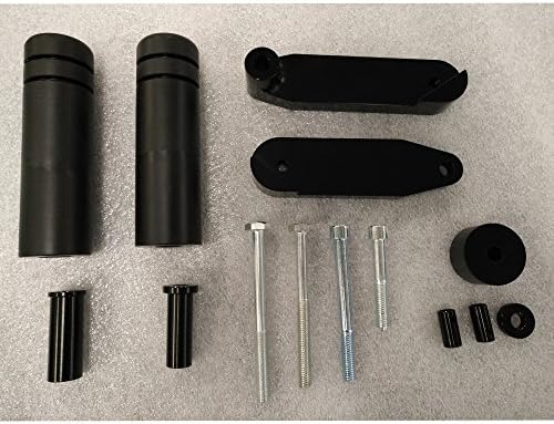 TJMOTO No Cut Black Frame Slider Crash Protector For Kawasaki Ninja 250/250R 2008-2011