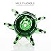 UUYSU New Joint 14mm 14.5mm Multiple Options Recycler Kit Hand made Glass Piece Bowl Green Holder Light (Octopus 14)