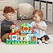 LeapFrog LeapBuilders ABC Smart House Interactive Learning Blocks Playset, Multicolor