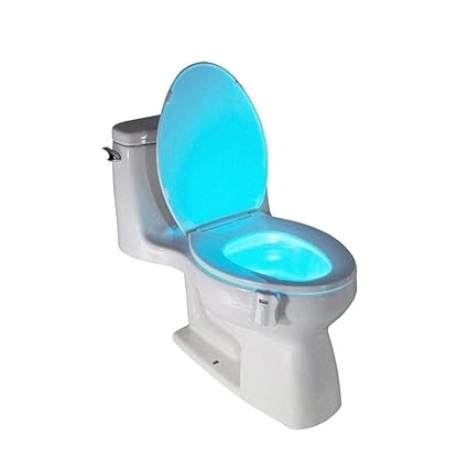 Clomana 8 Colour Led Light Sensor Motion Activated Glow Toilet Bowl(Multicolour)