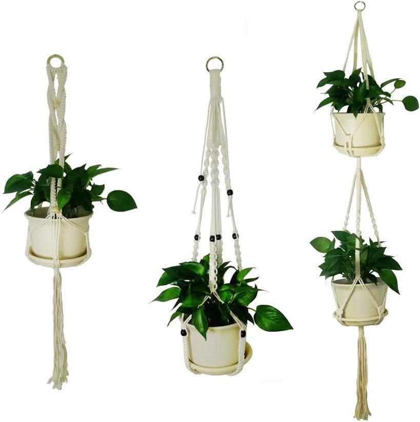 Plant Hangers 3pcs Elegant Macrame Plant