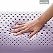 MALOUF Z Zoned Dough Memory Foam Infused with Real Lavender Oil-12 Inch x 16 Inch Travel Size Aromatherapy Pillow, Dorm Room Essentials