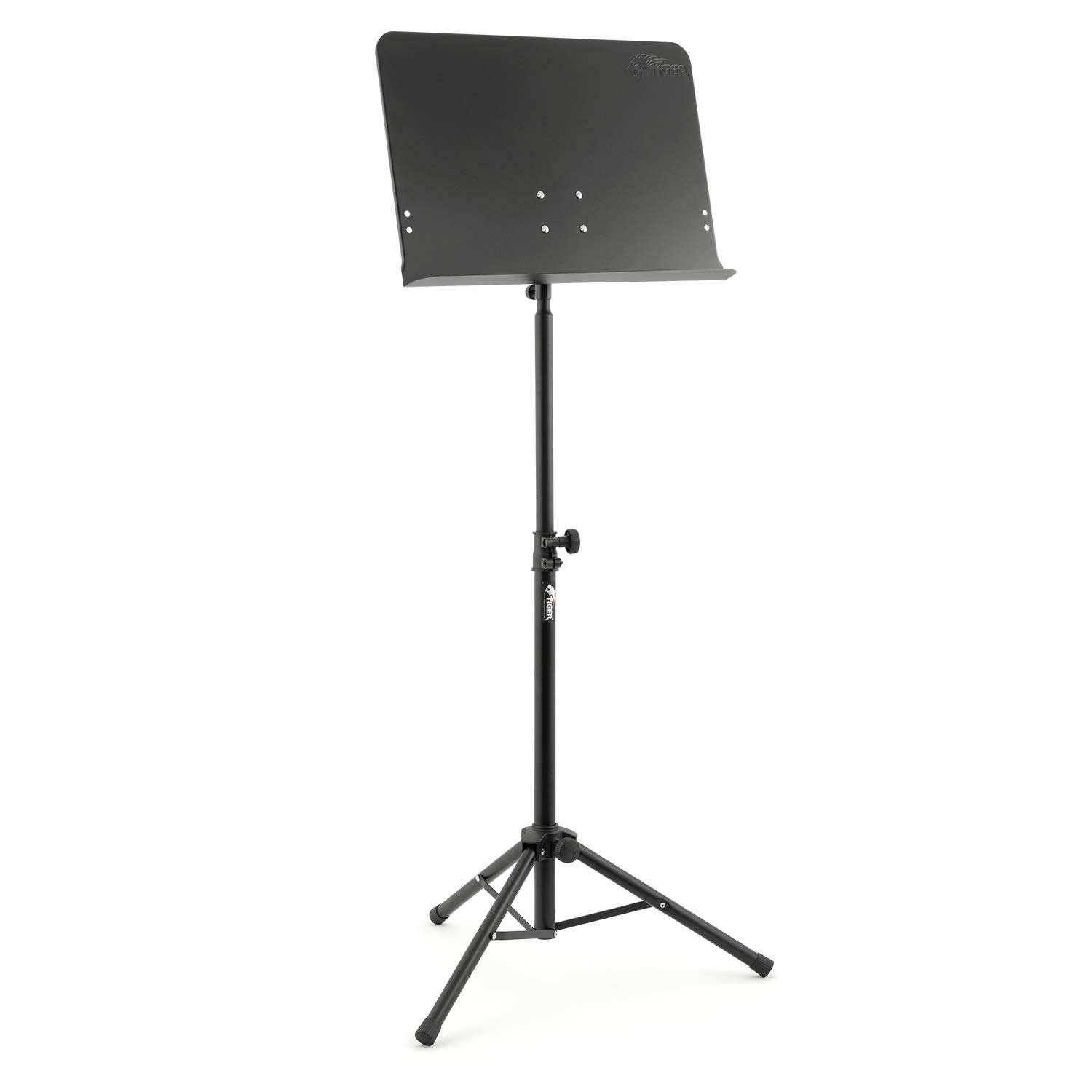 TIGER MUS14-BK Orchestral Sheet Music Stand Telescopic Orchestras, Schools, Singers and Solo Musicians Lip height 62-102cm Black — image 1
