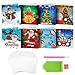 CIEOVO 8 Packs 5D DIY Diamond Painting Greeting Holiday Card Diamond Drawing Round Drill Greeting Thank You Cards Include Santa Claus, snowman, Christmas Sock Cards, 8 PCS Envelopes (H-Color)