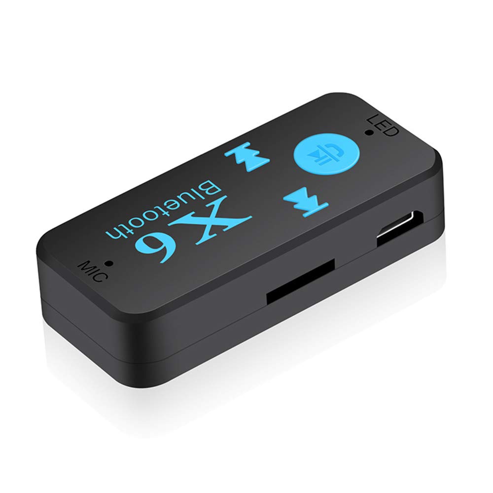 FridCy Bluetooth Receiver, Protable Bluetooth 4.1 Car Adapter & Bluetooth Car Aux Adapter for Home/Car Audio Stereo System, Hands-free Audio Adapter & Wireless Car Kits for Music Streaming Sound Syste