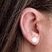 Tiny Round Dot Disc Stud Earrings in 925 Sterling Silver, Gold Vermeil, or Rose Gold Vermeil | Dainty Minimalist Earrings for Women (Sterling Silver, 8mm)