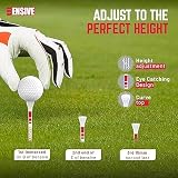 BENSIVE Bamboo Golf Tees 70mm Pack of 200 with Height Markers White view 6