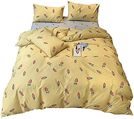 طقم مفارش سرير مزدوج من 3 قطع مبط نة من أبيجايل 240x260 سم أصفر