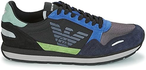 emporio armani suede trainers