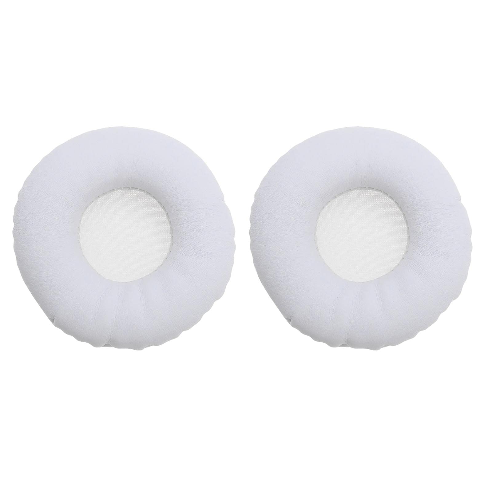 EMSea 1 Pair Ear Pads Replacement Protein Leather White Ear Cushions Replacement Headphones Pads Compatible with Sony MDR V150 V250 V300 ZX100 ZX110 Earphones