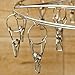 Ecolife Laundry Clothesline Hanging Rack for Drying Clothing Set of 20 Stainless Steel Clothespins Round
