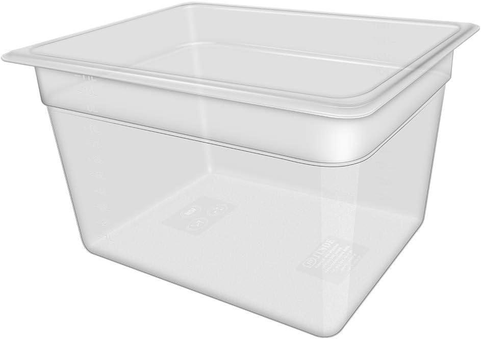 Sous Vide Container 12 Quart for Immersion Circulator and Sous Vide Cooker,Food Storage Container,Plastic Container for Kitchen Storage,Clear Square Container with Cleaning Cloth