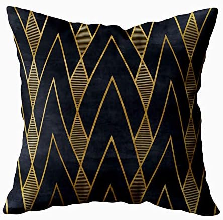 TOMKEY Cusion Pillow Cover, Hidden Zippered 20X20Inch Geometric Pattern Paper Texture Art Background Decor Throw Cotton Pillow Case Cushion Cover for Home Decor