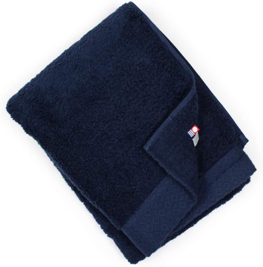 Imabari Towel Japan IORI Hane -Towel of Air- Bath Towels (130x68cm) (Navy)