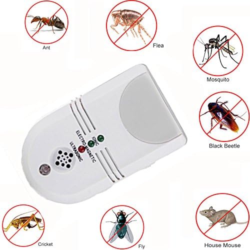 MTL 5 in 1 Indoor Ultrasonic Advance Pest Repeller Plug in Pest Control Deterrent Against Rodent, Spiders, Mice, Moths, Ants, Bugs(UK Plug)