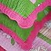 Brandream Pink Girls Patchwork Quilt Set Kids Comforter Bedding Set 100% Cotton Queen Full Size