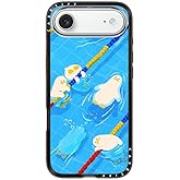 CASETiFY Compact iPhone Air Case [Slim and Sleek/Compatible with Magsafe / 4 ft. 2X Military Grade Drop Protection] - Pool time - Clear Black