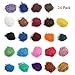 Mica Powder for Bath Bombs [0.18 oz 24 Bags], Cosmetic Grade Soap Making Colorant Pigments for Candle Making, Blush, Eye Shadow, Craft Projects, Nail Art, Resin Jewelry, Blush, Craft Projects