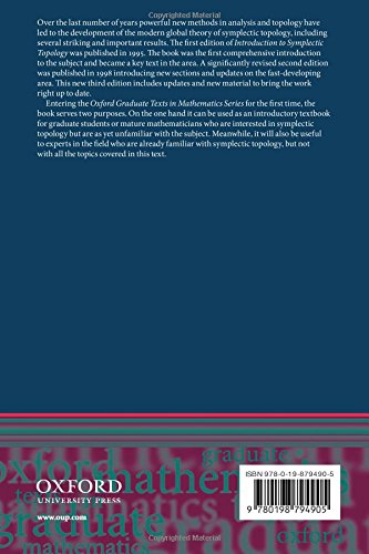 Introduction to Symplectic Topology (Oxford Graduate Texts in Mathematics) - Image 3