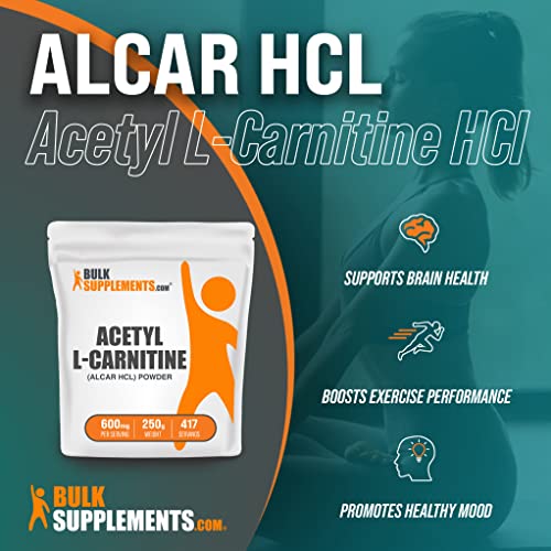 Acetyl LCarnitine Powder (ALCAR HCl) Carnitine Supplement for Brain and