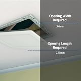 BPS Superior L Compliant Swing Down Loft Hatch 562x726mm Insulated Draught Seal view 3