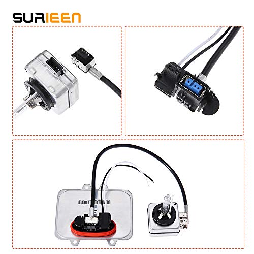 5DV 009 000-00 Xenon Hid Headlight Ballast with D1S Bulb and Wire Harness Control Unit Module Replaces 12767670 R66012 Fit for BMW, Mercedes Benz, Cadillac, Jaguar, Volkswagen, Lincoln, Chrysler, Saab - Thumbnail 3