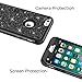 Hython Compatible with iPhone 6/6s Case, Heavy Duty Full-Body Defender Protective Case Bling Glitter Sparkle Hard Shell Hybrid Shockproof Rubber Bumper Cover for iPhone 6 and 6s 4.7-Inch, Black