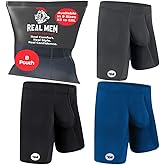 Real Men Athletic Underwear with ABCD Pouch - 1, 3 or 4 Pack with 6, 7 and 9 inch Inseam Nylon Boxer Briefs - XS to 5XL