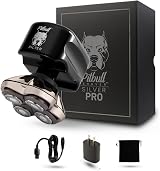 Skull Shaver Pitbull Silver Pro Head and Face Shaver Electric Men Wet Dry