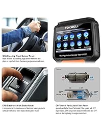 FOXWELL NT650 OBD2 Lector de Código Escáner de Diagnóstico para Coche ABS Airbag SAS EPB DPF BRT EPS CVT Servicio de Reseteo de Aceite para Coche Funciones de Servicio Especial Escaneo Herramienta