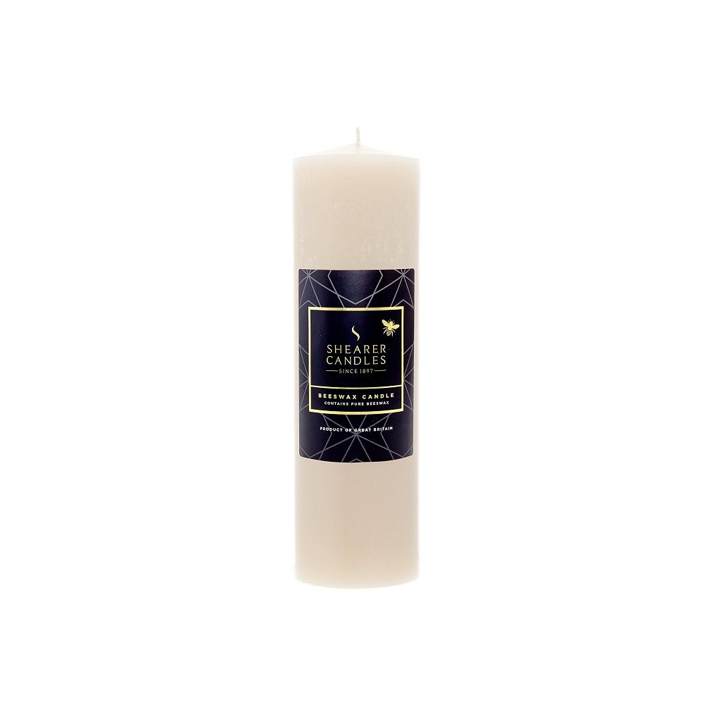 Shearer Candles Beeswax Large Church Candle Ivory Amazon.co.uk