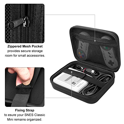 IREALIST Carrying Case for Super NES Classic Edition, Hard Travel Case Storage Pouch Bag for NES Classic Edition - Thumbnail 2