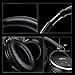 JIFFY J200 Active Noise Cancelling Wireless bluetooth Over-ear Stereo Headphones with Mic for all 3.5mm & Bluetooth device - Black