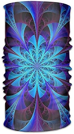 Blue Kaleidoscope Fractal Headband Bandana,Outdoor Multifunctional Headwear,Magic Scarf For Men Women