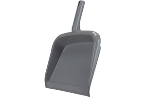 Sparta Handheld Dustpan with Handle, Cleaning Essentials for Home and Commercial Use, 10", 1 Count, Gray