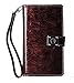 Note Edge Case,[Shine Wine] [Dual Wallet] [6 Card Slot,3 Bill Slot] [Wristlet] PU Leather TPU Bumper Clutch Case [Drop Protection] For Samsung Galaxy Note Edge N915