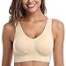 MIRITY Padded Sports Bras for Women Freedom Seamless Spandex Yoga Bra Pack of 3