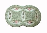 JSJ_CHENG Rustic Bath Rugs Mats Microfiber Coins-Round Rose Floral Doormats Bath Rugs Mats,TPR Rubber Backing Non Slip, 17-inch By 30-inch (Green)