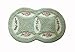 JSJ_CHENG Soft Microfiber Coins-Round Rose Floral Doormats Bath Rugs and Mats,TPR Rubber Backing Non Slip, 17-inch By 30-inch (Green)