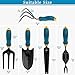 Gardening Tools Set from Alloy Steel – Heavy Duty Garden Tool Set with Rubber Non-Slip Handle – Gardening Kit with  Gloves and Bag – Ergonomic Garden Hand Tools – Gardening Gifts for Men and Womenthumb 3