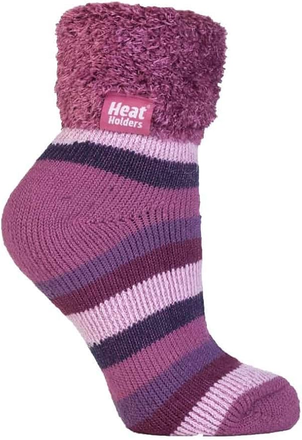 Heat Holders Lounge Thermal Non Slip Bed Socks With Grip for Women at