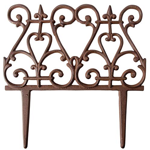 Esschert PS19 - Valla delimitadora (27 x 27 cm), diseño Forjado