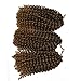 Flyteng marlibob crochet hair 6pieces/pack 8 inch Marlibob Kinky Curly synthetic Hair extensions …