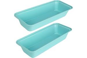 Barlket Loaf Pans for Baking, 13x5 Inch Bread Pan Nonstick Set of 2, Carbon Steel, with Rounded Corners, Extra Large 2.6" Dee
